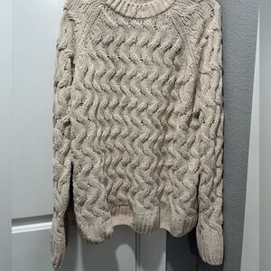 Oversized Cable Knit Sweater